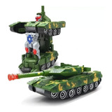 Tanque Tank Transformers Robô Pilhas C/luz