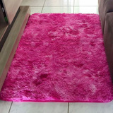 Tapete 0,40 X 0,60 Peludo Felpudo 40mm Sala Shaggy Luxo Cor Rosa Mesclado Desenho Do Tecido Mesclado