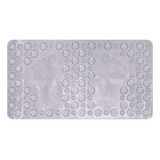 Tapete Antiderrapante De Box Aqua Retangular 66x36cm -uzoo
