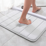 Tapete Antiderrapante Macio Soft Para Banheiro Conforto Luxo Cor Branco