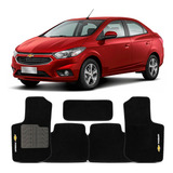 Tapete Automotivo Gm Prisma 2013 A 2019 Carpete Preto Jogo