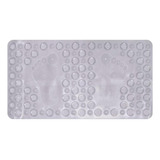 Tapete Banheiro Aqua-spa Antiderrapante Box 66cm X 36cm Cor Cinza Pés