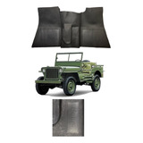 Tapete Borracha Original Jeep Willys Cj3 Assoalho Da Cabine.