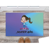 Tapete Capacho Personalizado Skate Sk8 Skateboarding