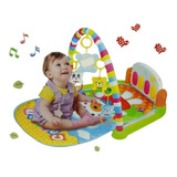Tapete Centro Atividades Bebe Piano C/5 Mobile Musical 