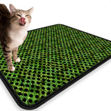 Tapete Coletor De Areia Para Gatos Folhado Elegante G 56x68