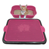 Tapete Coletor Para Caixa De Areia De Gato Limpa Patas 55x42