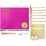 Tapete Corte 60 Régua Inox 60 Estilete Gabaritos Scrapbook R