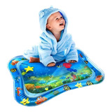Tapete De Agua Inflavel Almofada Para Bebes Kababy Azul