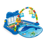 Tapete De Atividades Musical Piano Safari Maxi Baby - Azul