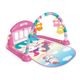 Tapete De Atividades Musical Piano Safari Maxi Baby - Rosa