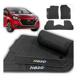 Tapete De Carro Hb20 Borracha 3 Peças Inteiriço 12 A 23