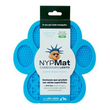 Tapete De Lamber Patinha Azul Com Ventosa Para Cães E Gatos