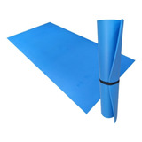 Tapete Em Eva 2m X 1m X 10mm Praia Funcionais Fitness Yoga Cor Azul