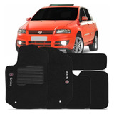 Tapete Fiat Stilo 03 04 05 06 07 08 2009 2010 Preto Bordado