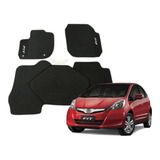 Tapete Honda New Fit 2009 2013 Borracha Preto 05 Pçs