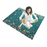 Tapete Infantil Emborrachado Atividades Labirinto 130x100