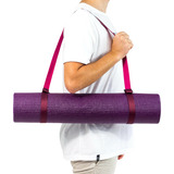 Tapete Mat Yoga Pvc Eco Pilates Ginástica 183x60x0,45cm Alça