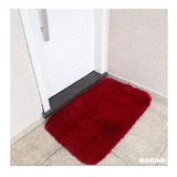 Tapete Para Porta 0,60x0,40 Entrada Sala Quarto Rapido Cor Bordô Desenho Do Tecido Peludo