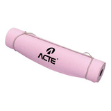Tapete Para Yoga Mat Texturizado Com Alca De Transporte Acte Cor Rosa
