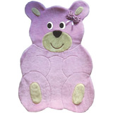 Tapete Pelucia Urso Ursa Feliz Big Grande Quarto Infantil 