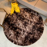 Tapete Peludo Redondo 2x2 Felpudo Luxo Maciez Decorativo