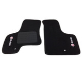 Tapete Personalizado Bordado Preto Com Logo Hd Fiat Dobló