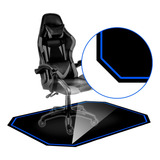 Tapete Preto Protetor Piso Cadeira Rodinhas Set Up Gamer 