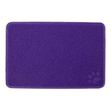Tapete Quadrado Para Cães Gatos Mais Dog P/comed 37x45 Roxo