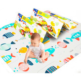 Tapete Tatame Infantil Emborrachado Dobrável Dupla Face 6mm