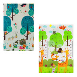 Tapete Tatame Infantil Emborrachado Dobrável Dupla Face 8mm