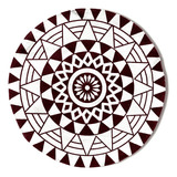 Tapete Toalha Decorativa Redonda Estampa Mandala