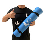 Tapete Yoga Mat Exercícios 50x180cm 5mm Df1032 Azul Dafoca