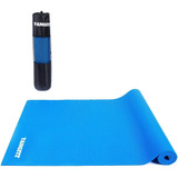 Tapete Yoga Mat Pilates 6mm Com Bolsa De Transporte Yangfit Cor Azul