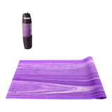 Tapete Yoga Mat Pilates Em Pvc 6mm Rainbow Com Bolsa Yangfit Cor Lilás
