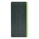 Tapete Yoga Mat Pilates Tpe Grande Largo Linhas 183x80cm 6mm