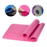 Tapete Yoga Nbr Anti-slip 15mm Academia Exercícios Mat Rosa