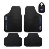 Tapetes De Borracha + Lixeira Automotiva Logo Ford 