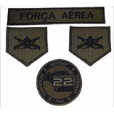 Tarjeta Foça Aérea + Divisas+dimensão 22 (10° Uniforme Fab)