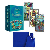 Tarô De Marselha Em Português 78 C/ Cartas + Livreto + Toalha + Saquinho