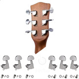 Tarraxa Tarracha Violão Aço Guitarra Blindada Cromada 3+3