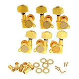 Tarraxa Violão Blindada Mh-01 Gd 3+3 Dourada Andaluz