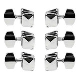 Tarraxa Violão Elétrico Aço Semi Blindada 3+3 Kit Completo