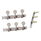 Tarraxa Violão Nylon Pino Grosso Deval 205 Botão Perolado