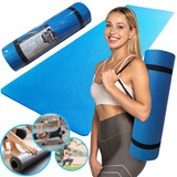 Tatame Esteira Para Yoga Exerccios Fsicos Azul 1 80m X 53cm X 10mm Rdj