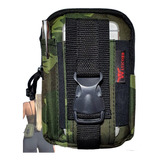Tática Bolsa Molle Modular Militar Pochete C/ Porta Celular