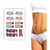 Tatoo Temporaria Erotica Sexy Prazer Kit 3 Cartelas Sortidas