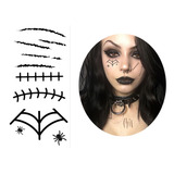 Tatuagem Temporária Hallowen Fantasia Carnaval Dark Gótica