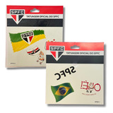 Tatuagem Temporária Spfc | Kit Jogo | 6 Uni | 2 Cartelas