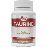 Taurina Vitafor 60 Cáps L - Taurine 500 Mg Cápsulas Veganas